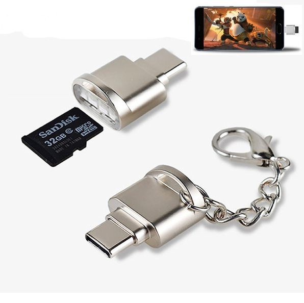 Otg адаптер Смарт Микро мобильный телефон планшет подключен Tf конвертер Type-C Usb мобильный считыватель кредитных карт