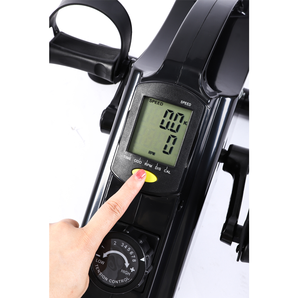 Home Sport Under Desk Pedal Exerciser Bike for Arm Leg Peddler Portable Desk Cycle Fitness Folding Mini Exercise Bike