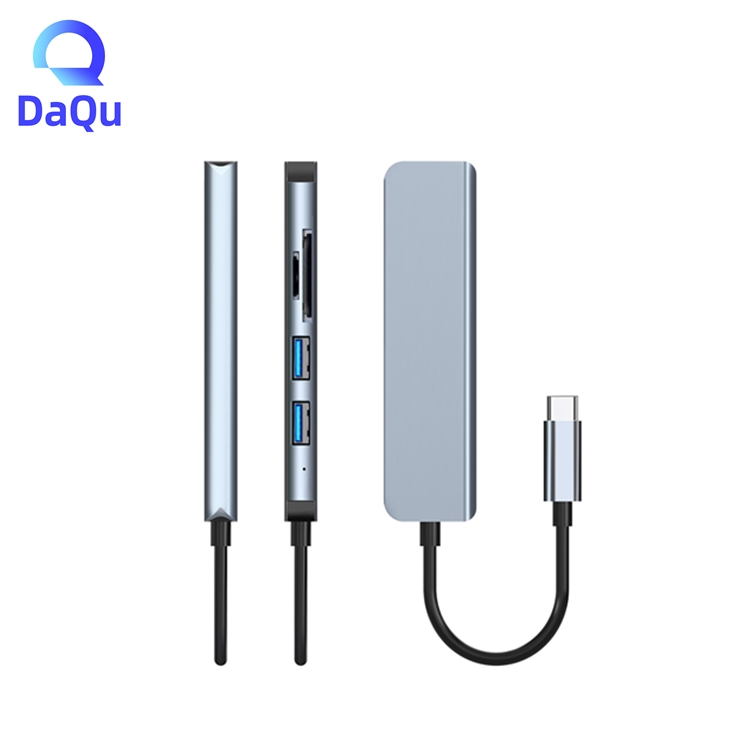 5 в 1 Тип C концентратор портов адаптер TF Card Reader USB 3,0 USB 2,0 порта для ноутбука смарт-телефон ПК Компьютерные аксессуары