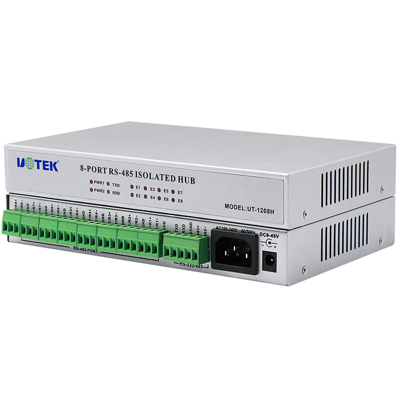 RS232/485 до 8 портов RS485 Hub конвертер промышленный высокой скорости передачи данных uotek UT-1208H РТС