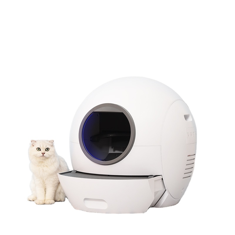 Luxury Smart Cat Toilet APP WIFI Control Automatic Cleaning Cat Litter Basin Portable Self Cleaning Automatic Cat Litter Box