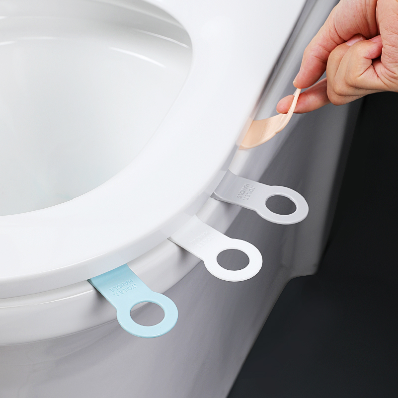 Sanga Toilet Cover Lifter 2 Pieces Silicone Toilet Seat Lid Lift Handle For Bathroom