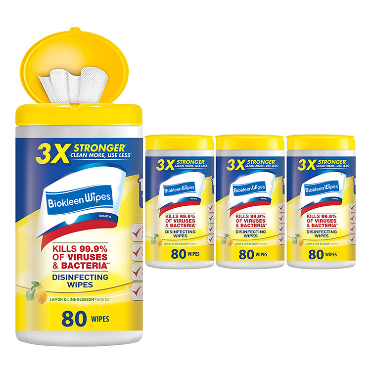 Lookon Material Disinfectant Hand Wipes and Surface Wipes Disinfectant-wipes 100% Biodegradable Viscose Customized Adults 180pcs