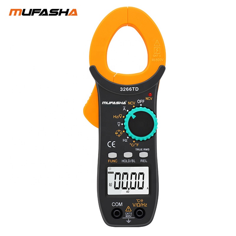 Мультиметр-зажим MUFASHA 3266TD, 3999 отсчетов, true rms, Токоизмерительные клещи постоянного и переменного тока для ремонта автомобилей и т. д.