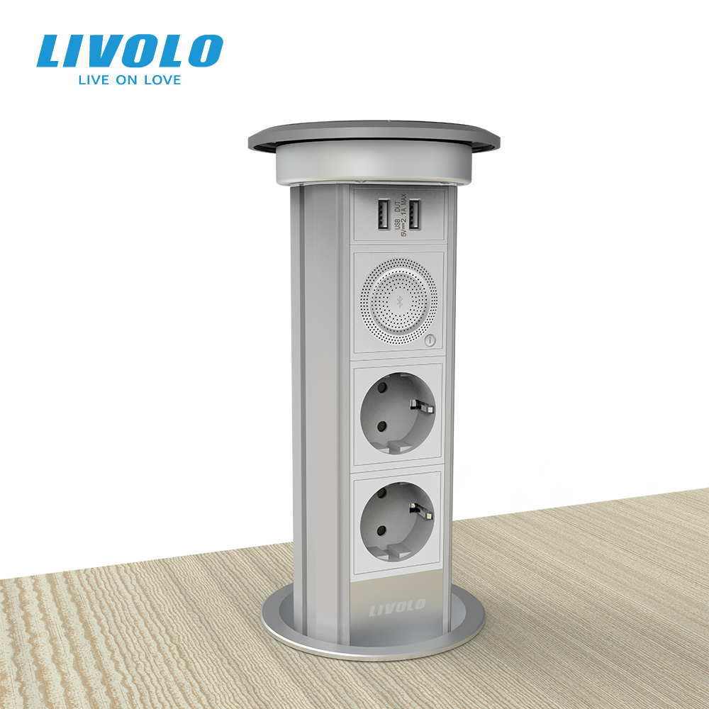 Современное офисное кресло и стол для livolo Беспроводная зарядка wifi настольная Выдвижная розетка