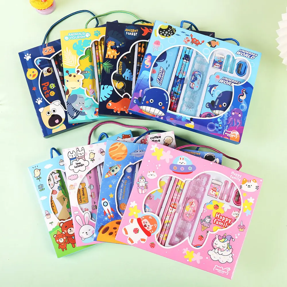 School Supplies Stationery Set Pencil Case Set School Stationery Gift Items For Kids