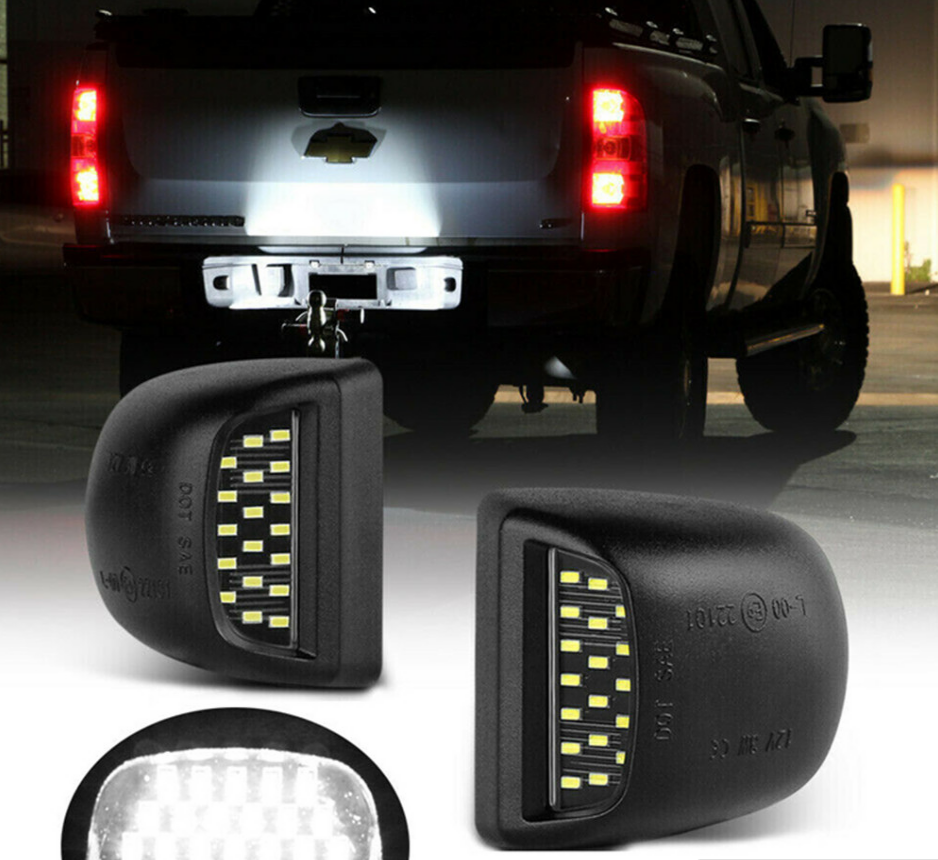 Светодиодная подсветка номерного знака для Chevy Suburban Tahoe GMC Sierra 1500 2500 3500