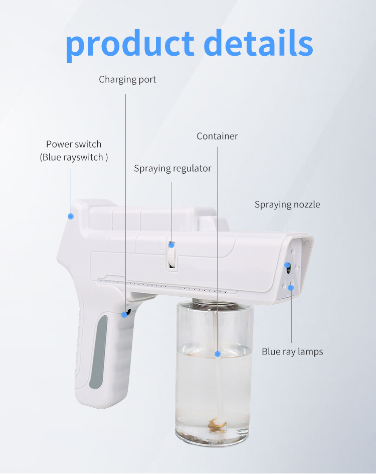 2021 new technology spray gun paint portable lightweight spray gun alcohol water air humidifier