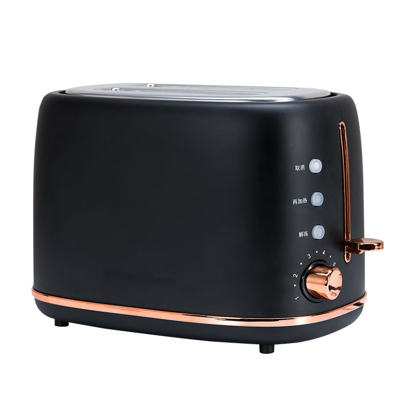 Toaster home 2 slices multifunctional breakfast artifact retro toaster black soil driver automatic toaster