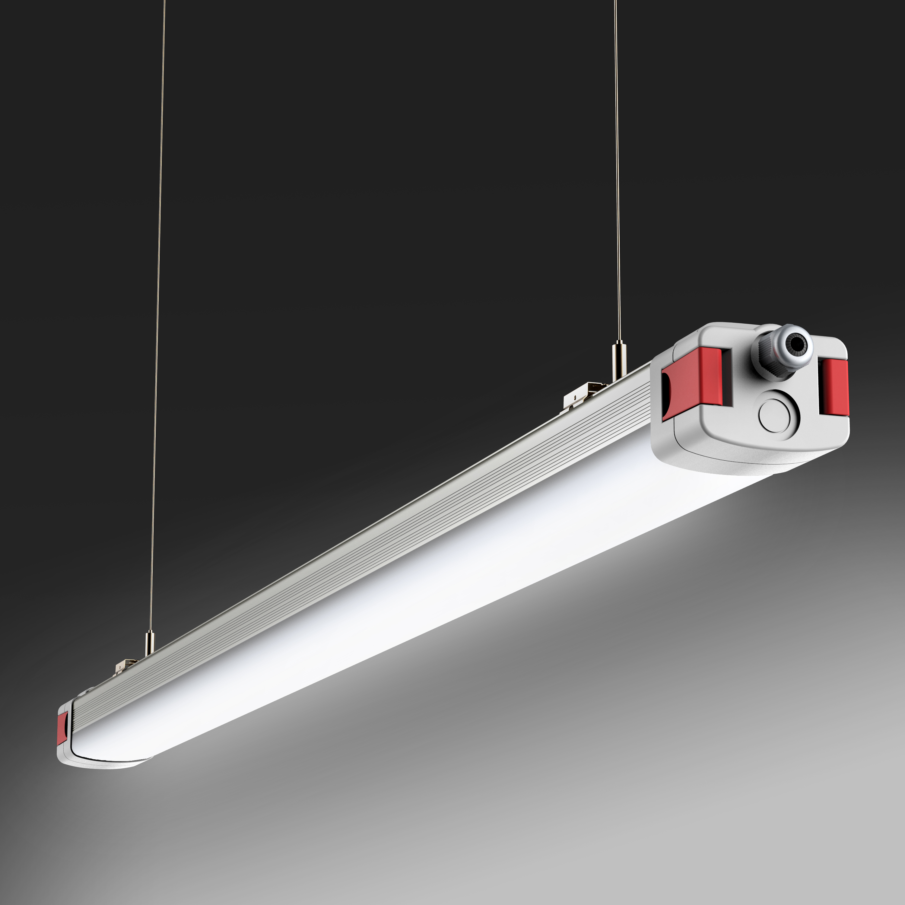 120 см 40 led tri-защита датчик аварийный ip65 половая доска светодиодное освещение батарея склад, освещение для парковок triproof Баттен
