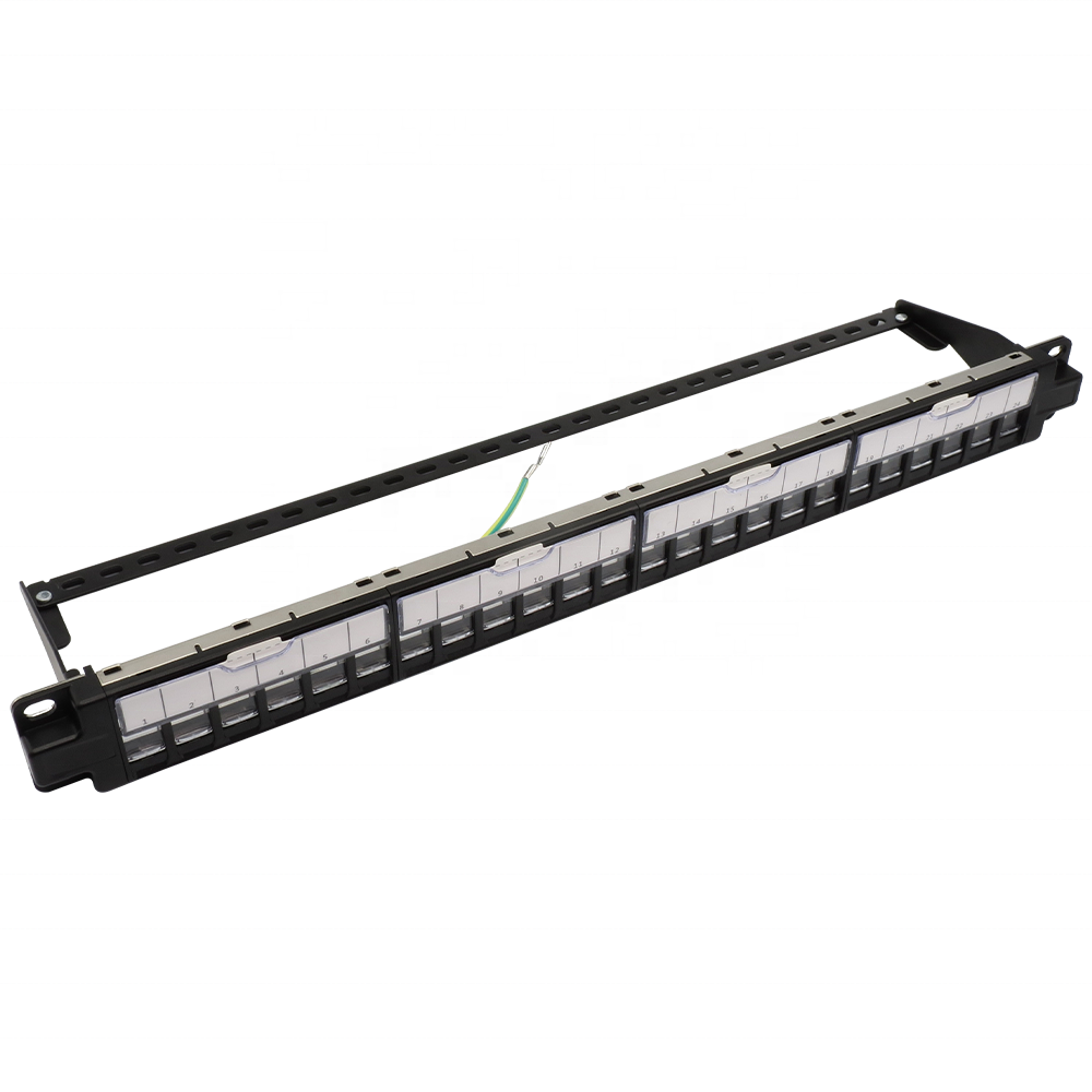 TP-09 типа AMP пустой STP FTP Cat5e Cat6 Cat6A 1U 19 дюймов 19 "24 порта патч-панель