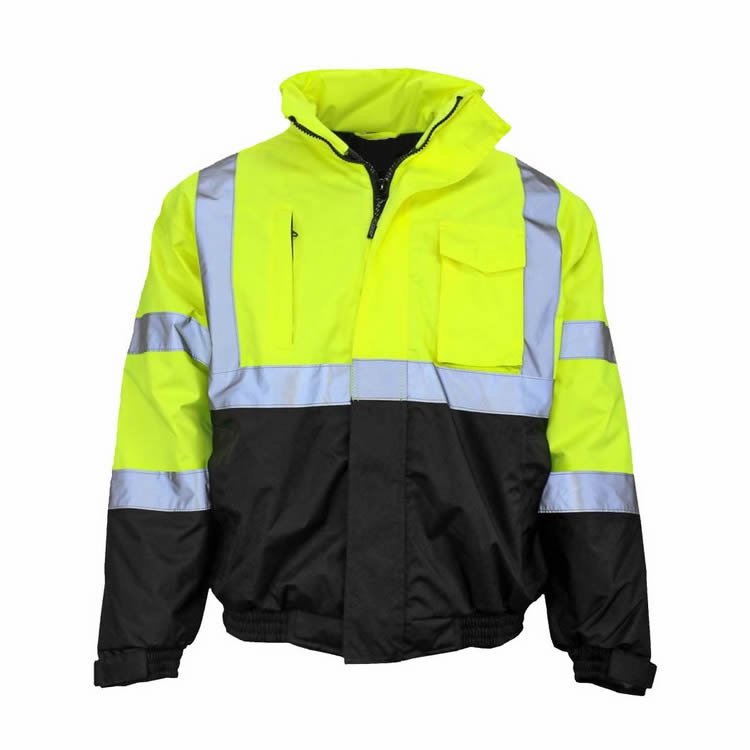 Factory Supply Waterproof Winter Insulated Road Construction High Visibility Hi Vis Reflective Safety Clothing