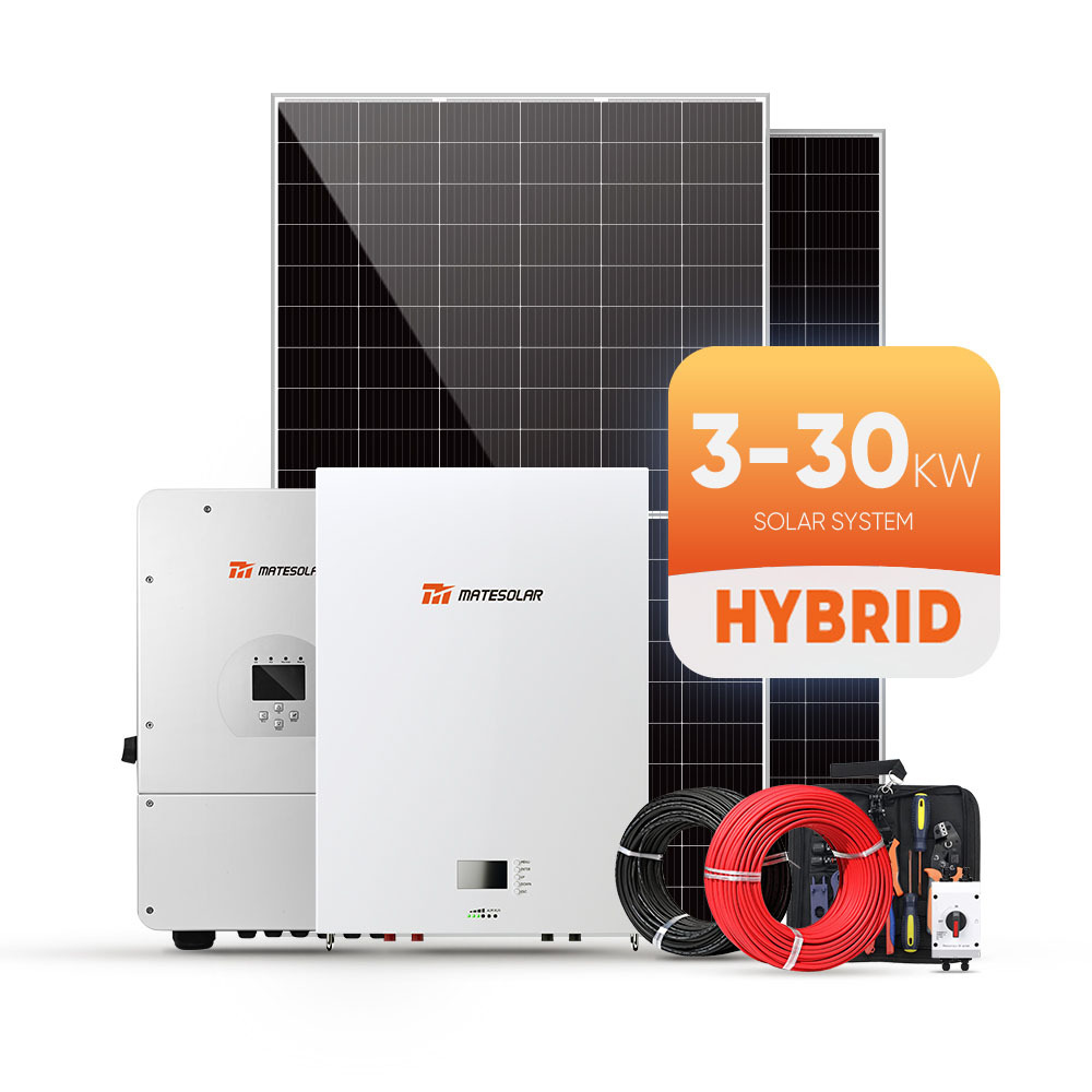 Mate Hybrid Solar Energy System 10Kw 20Kw Off Grid Solar Power System For Customized