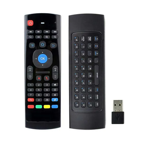 OEM Customize 2.4G Wireless Up to 15 Meters Remote Control MX3 Fly Air Mouse