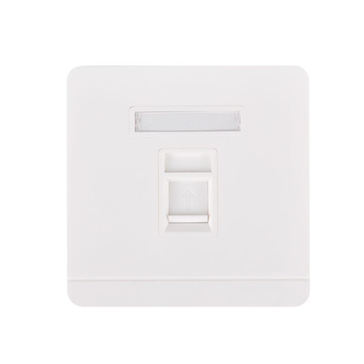86 Тип настенная розетка для Cat5e Cat6 UTP RJ45 Keystone Jack Lan Сетевой кабель один порт один комплект ABS PC белый