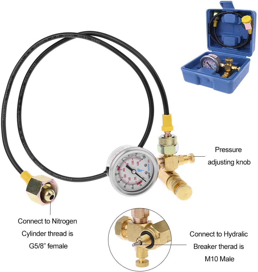 Nitrogen gas charging kit for Hydraulic Hammer Soosan