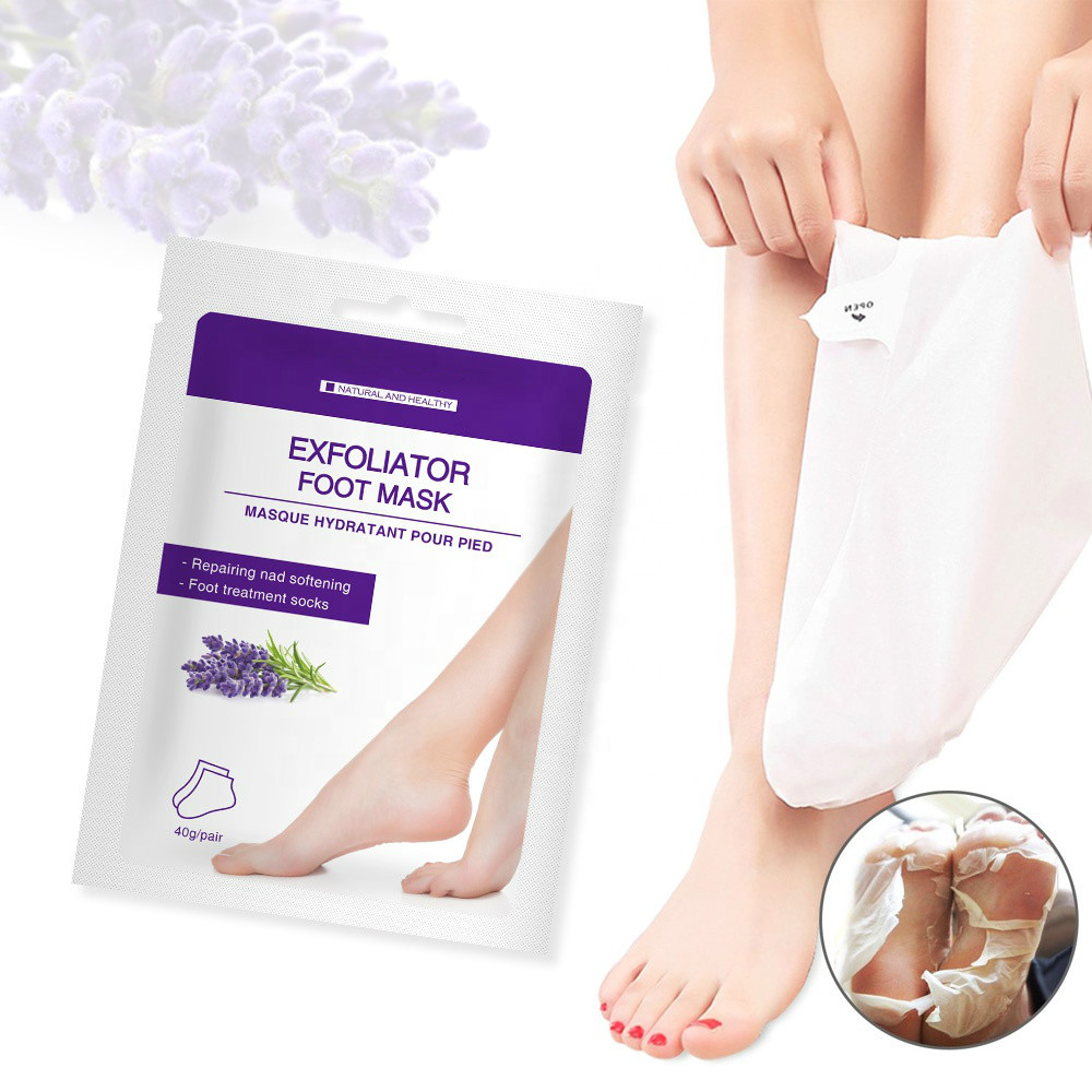 Korean Lavender Honey Orange Babyfeet Foot Peel Mask Exfoliating Treatment Feet Care Sock Foot Mask