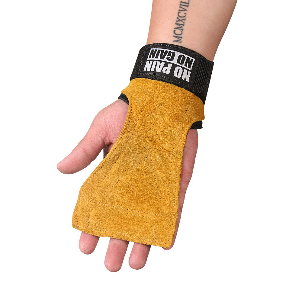 Weight Lifting Gloves Hand Protector Grips Hooks Workout Straps Leather Palm Neoprene Padded Wrist Wraps Crossfit Deadlifts