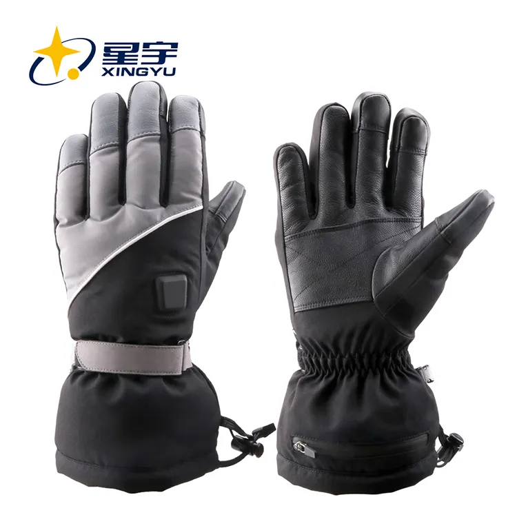 Мужские теплые черные рабочие водонепроницаемые рабочие модные перчатки с электроподогревом на заказ зимние перчатки