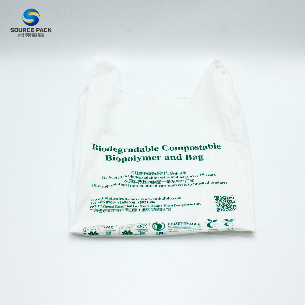 Биоразлагаемый мешок PBAT кукурузный крахмал PLA Compostable хозяйственный Разлагаемый пластиковый био-мешок