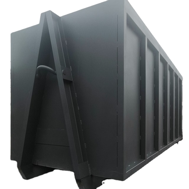 8 CBM customized garbage sorting and classification and cargoes s transhipment dumpster hook lift bin metal turnover box