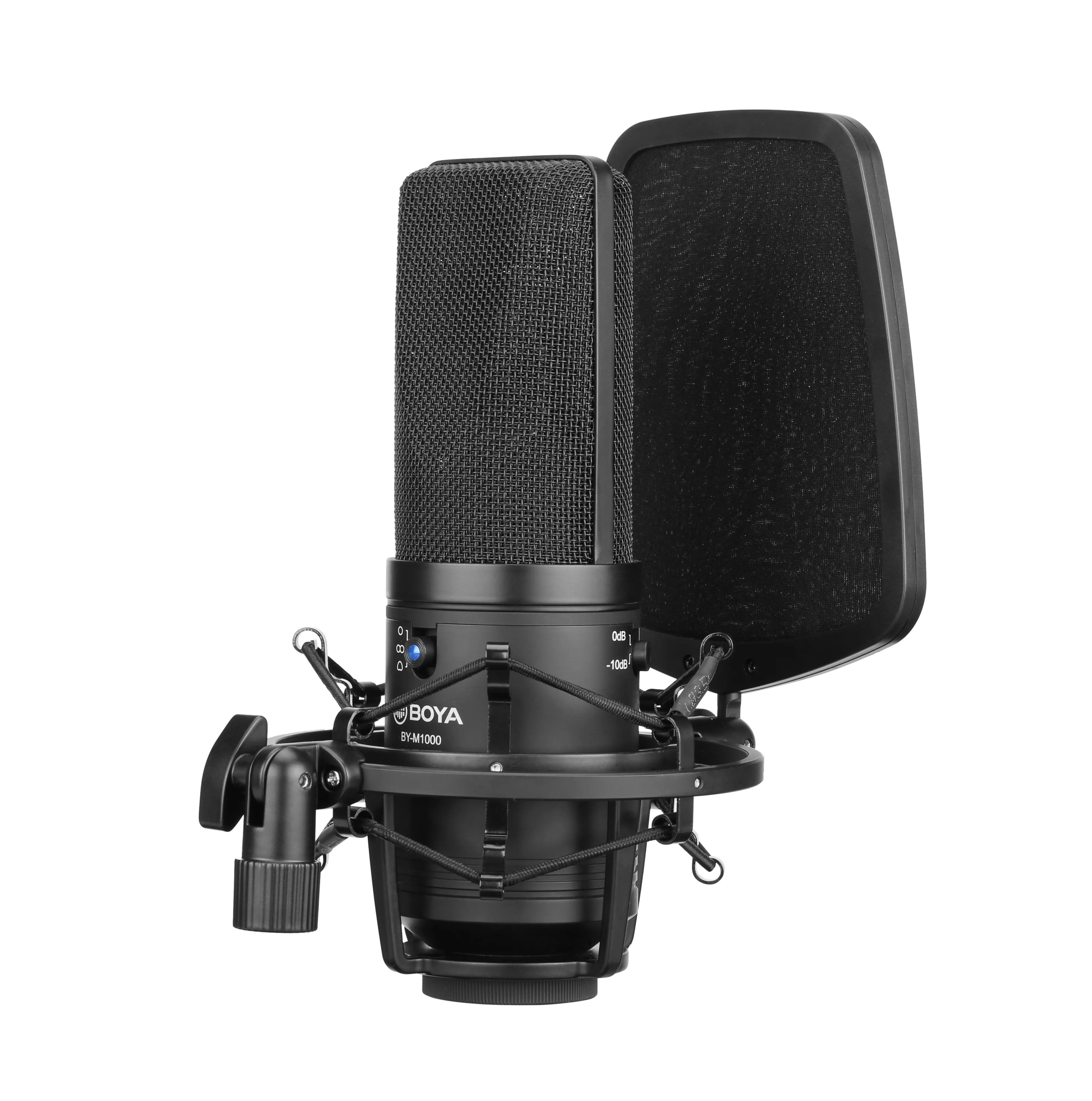 BOYA BY-M1000 Condenser Microphone Large Diaphragm Professional Microphone Suitable for sing recording  video recording
