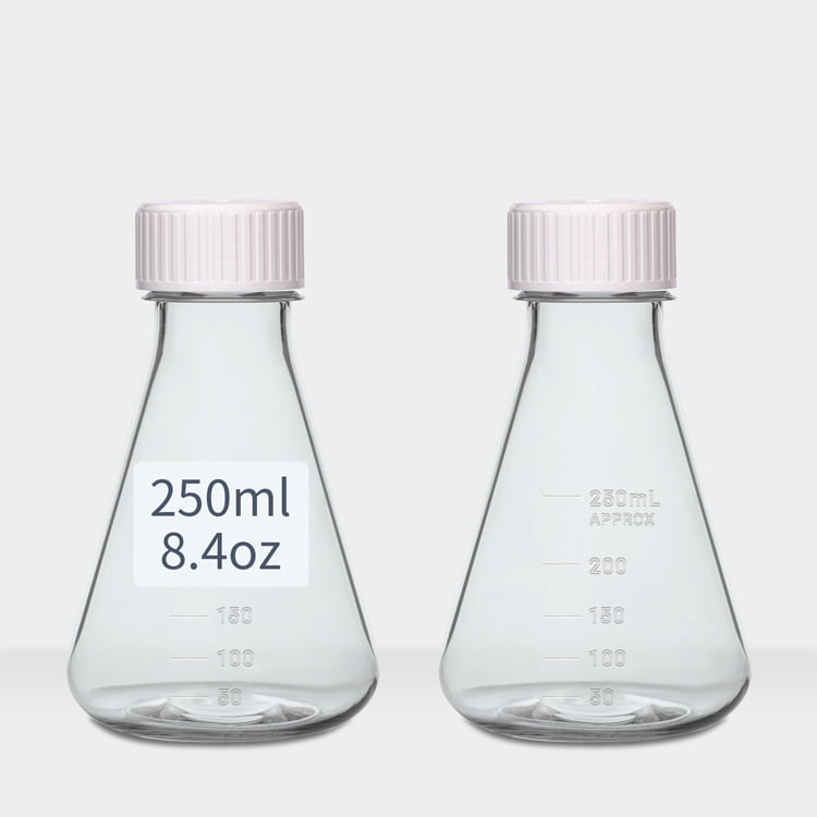 Стерильные поликарбонатные колбы Erlenmeyer, 250 мл, 8,4 унции