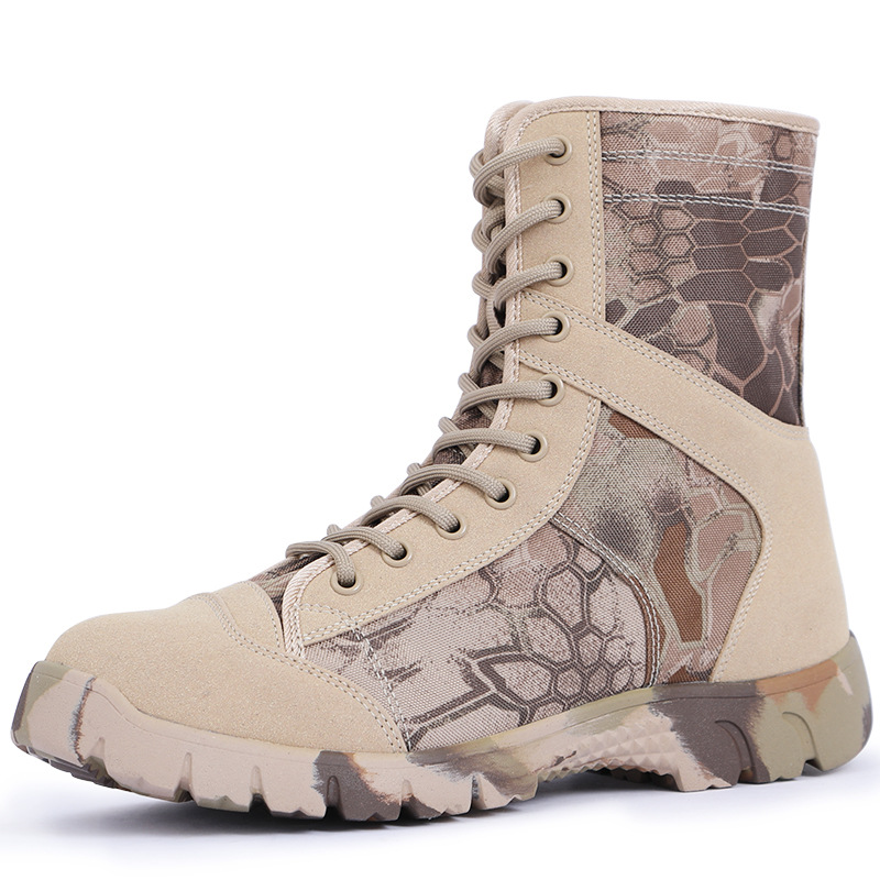 Lightweight, Breathable And Comfortable Outdoor Hiking And Climbing Tactical High Top Boots