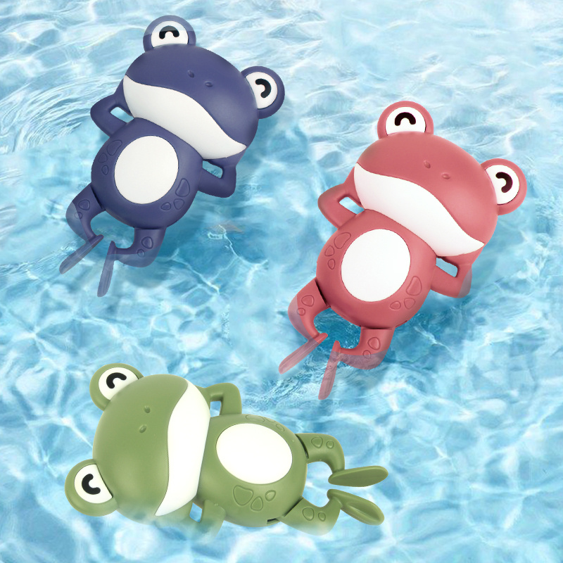 Baby's bath toy children's water swimming little frog wind up frog toy