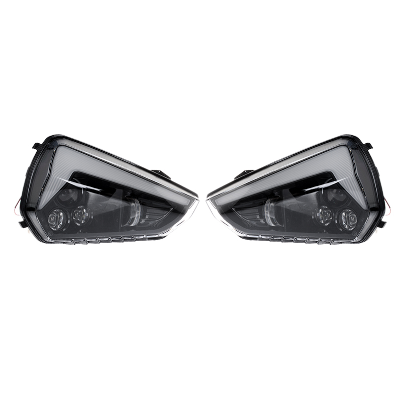 Front LED headlight DRL with yellow turn signal light For Can-Am Ryker ACE 900