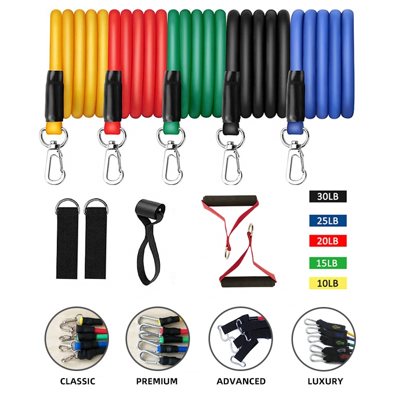 Hot Sale Resistance bands Set of 11 Fitness Bands