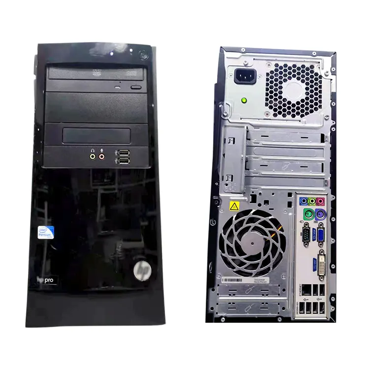 Used Desktop Computer Host With Chassis Power Supply Motherboard Cpu Hard Disk Memory Bar Brand Host Desk Top Pc Computer Gaming