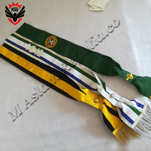 Masonic Scottish Custom made hand embroidery Sash