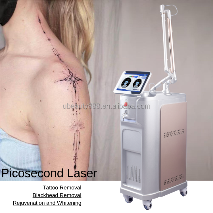Q Switch 532NM 755NM 1064NM Picolaser Laser Pigment Removal Pico Laser Tattoo Removal Picosecond Laser Aesthetic Machine