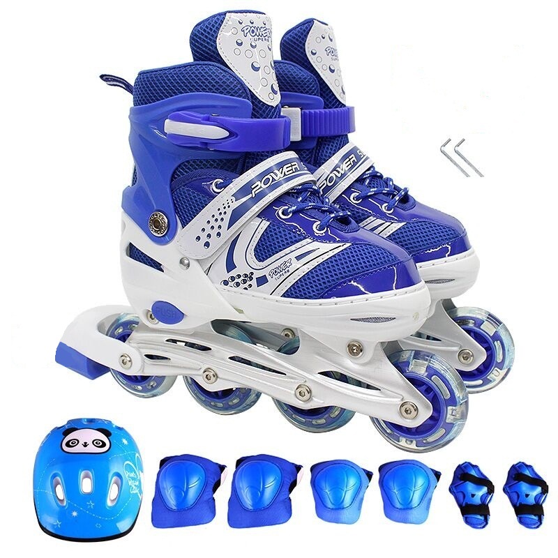 Wholesale Factory Price Unisex Glitter 4 Wheels Inline Skate Roller Shoes for Children