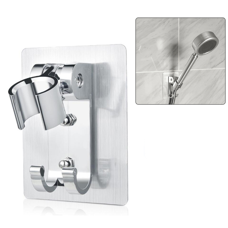 High Quality Home Bathroom Wall Mount Adjustable Bracket Shower Head No Nails Holder
