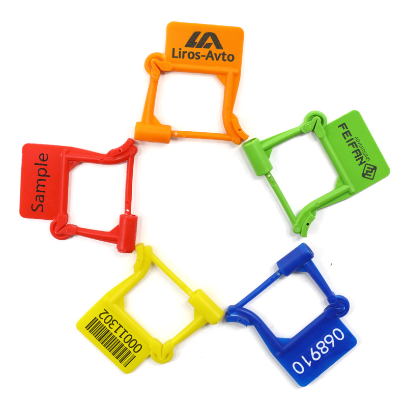 TXPL 104 Medical Disposable Lock Security Plastic Padlock Seal For Airline With Serial Number