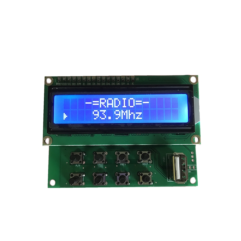 Беспроводной bluetooth 5,0 рекордер JK1602 линейный usb fm жк-дисплей модуль mp3-плеера