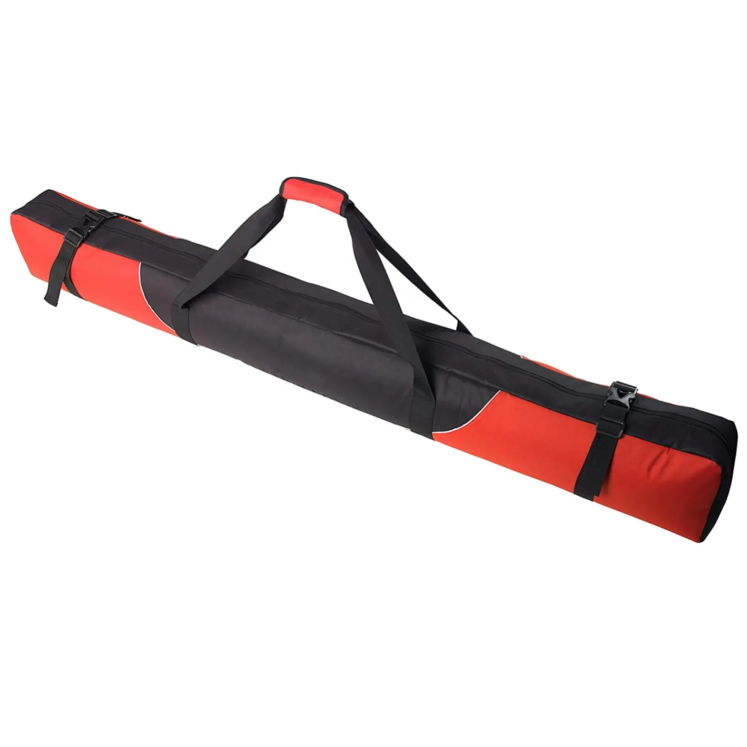 Durable Fully Padded Ski Bag Single Ski Carry Bag for Travelling Waterproof Ski Accessories Storage Bag