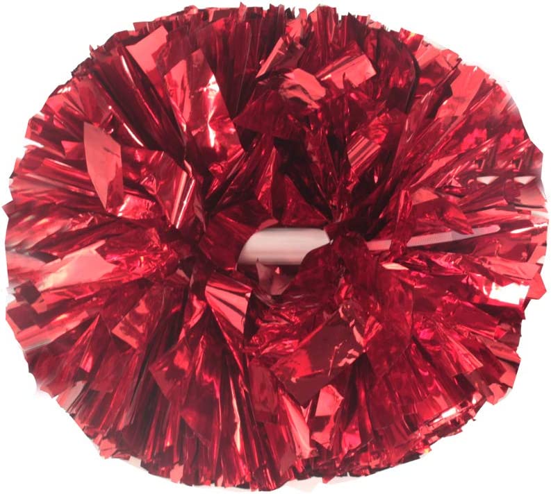 JRT Wholesale cheerleading poms Low Moq Cheer Kit Solid Color Spirit Cheerleader Red And Blue Cheer Pom Poms