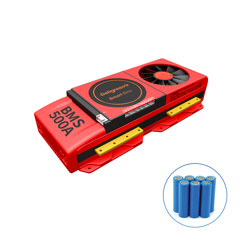 Deligreen BatteryQueen BMS with fan 8S 24V Lifepo4 Battery Protection Board 300A 400A 500A RS485 Blue tooth APP PC Low Speed Car