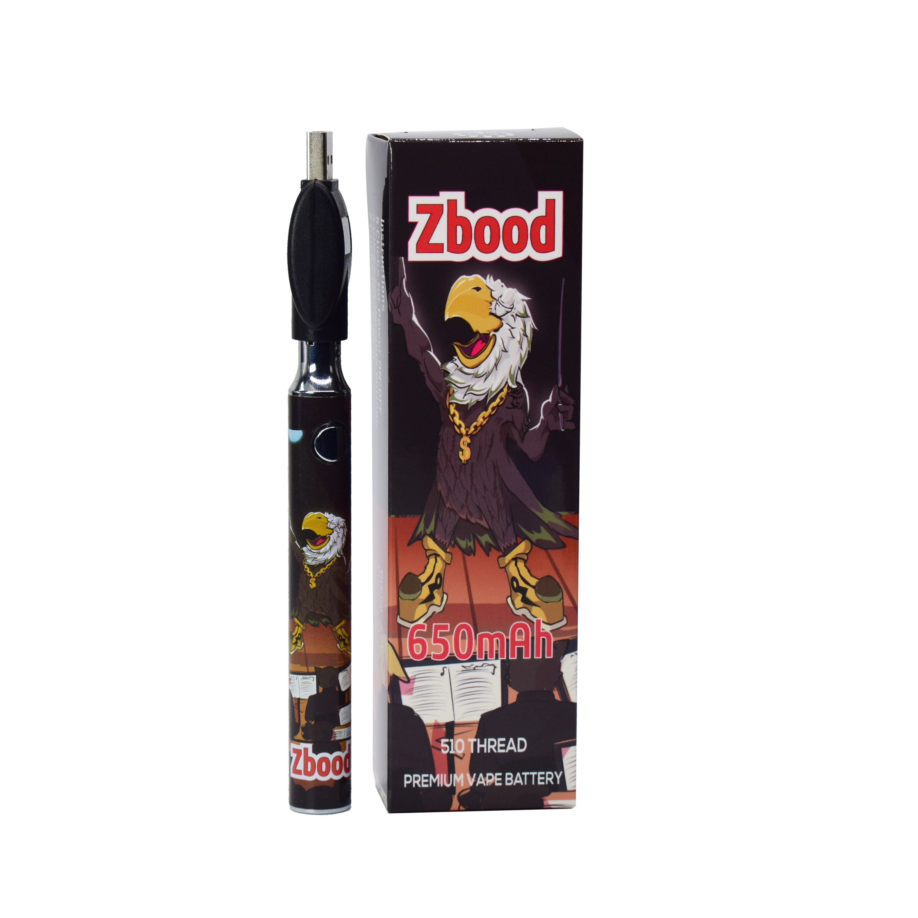 Baish Preheating 650 mah CBD oil Vape Pen Battery Vape 510 Variable Voltage Battery with Box