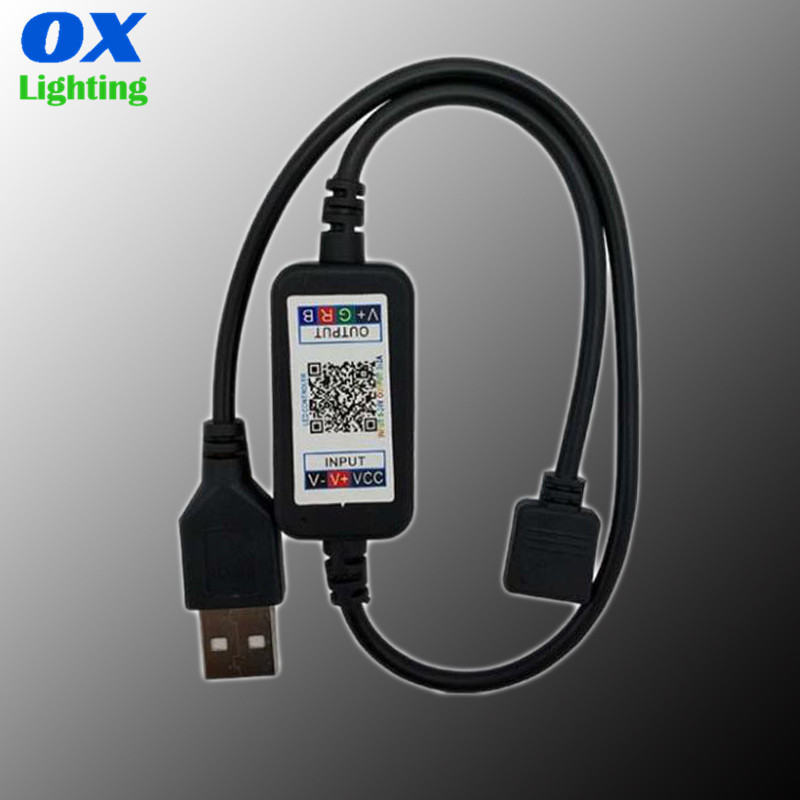 Светодиодный контроллер Bluetooth USB мини Bluetooth Led RGB контроллер 5V-24V