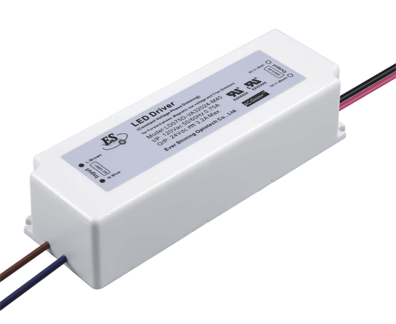 CE 75W 230VAC вход 24VDC выход Triac затемнение постоянного напряжения светодиодный драйвер