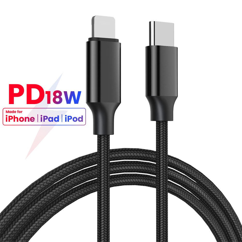 20 Вт Кабель-Переходник USB C lightning 1 м/1,5 м/2 м USB кабель с нейлоновой оплеткой PD кабель для быстрой зарядки и передачи данных для Macbook iphone 12 USB шнур