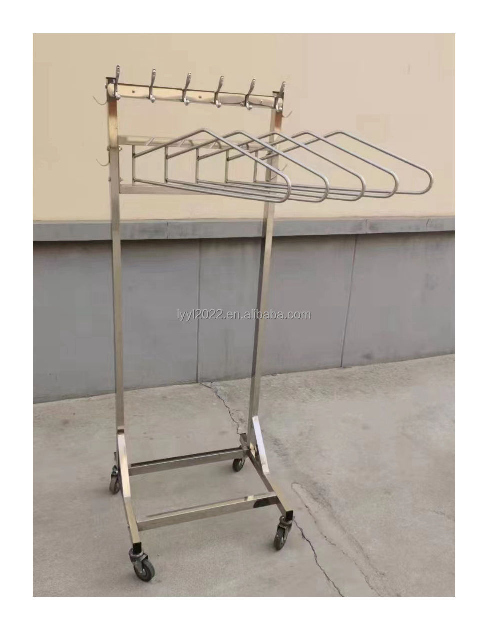 Hospital Clothes Hanger Trolley Mobile Swibel Arm X Ray Protection Apron Rack Hanger