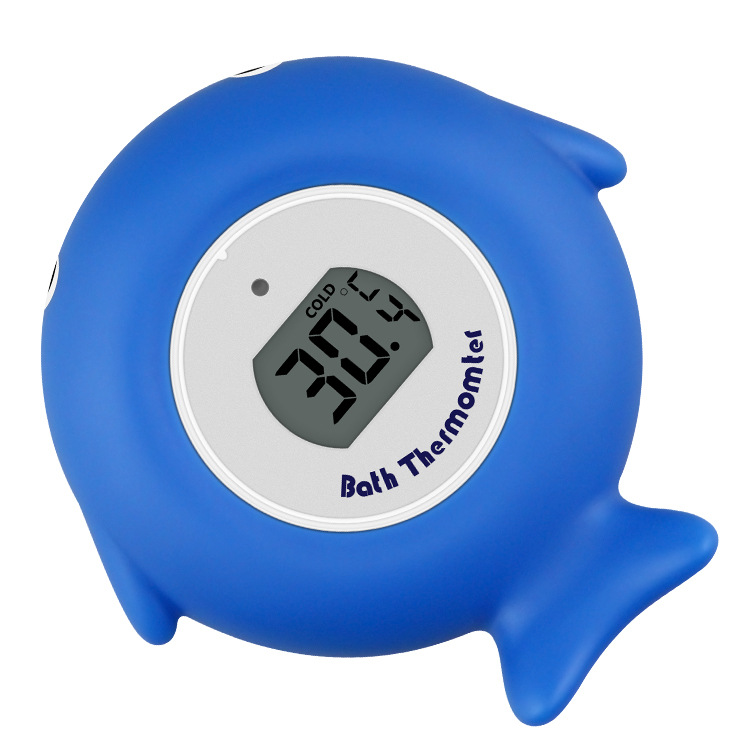 2021 popular fish baby bath electronic thermometer children bathtub swimming pool water temperature meter