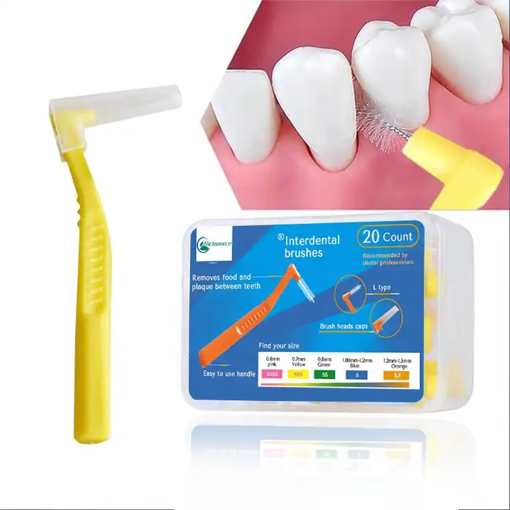 2023 Best Selling Interdental Brush Stainless Steel Wire Dupont Bristle Slim Dental Toothpick