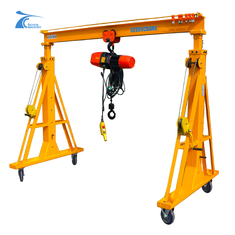 Workshop mobile 1 2 3 5 8 10 15 20 ton mini small a frame portable gantry crane