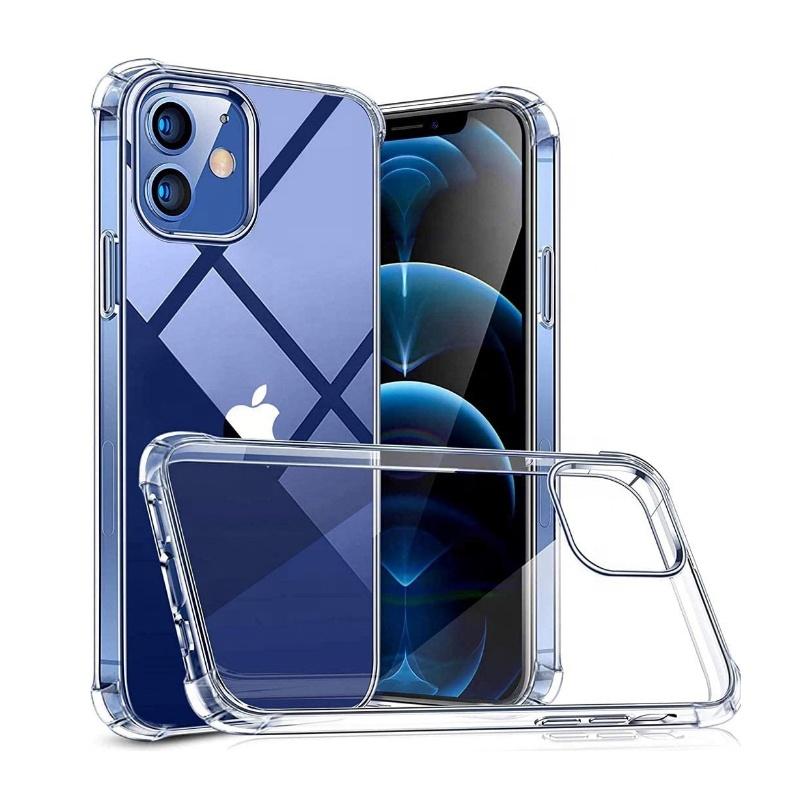 Для Iphone 11 12 Pro Max Чехол прозрачный ТПУ прозрачный противоударный мобильный силиконовый чехол для Iphone 12 мини Чехол